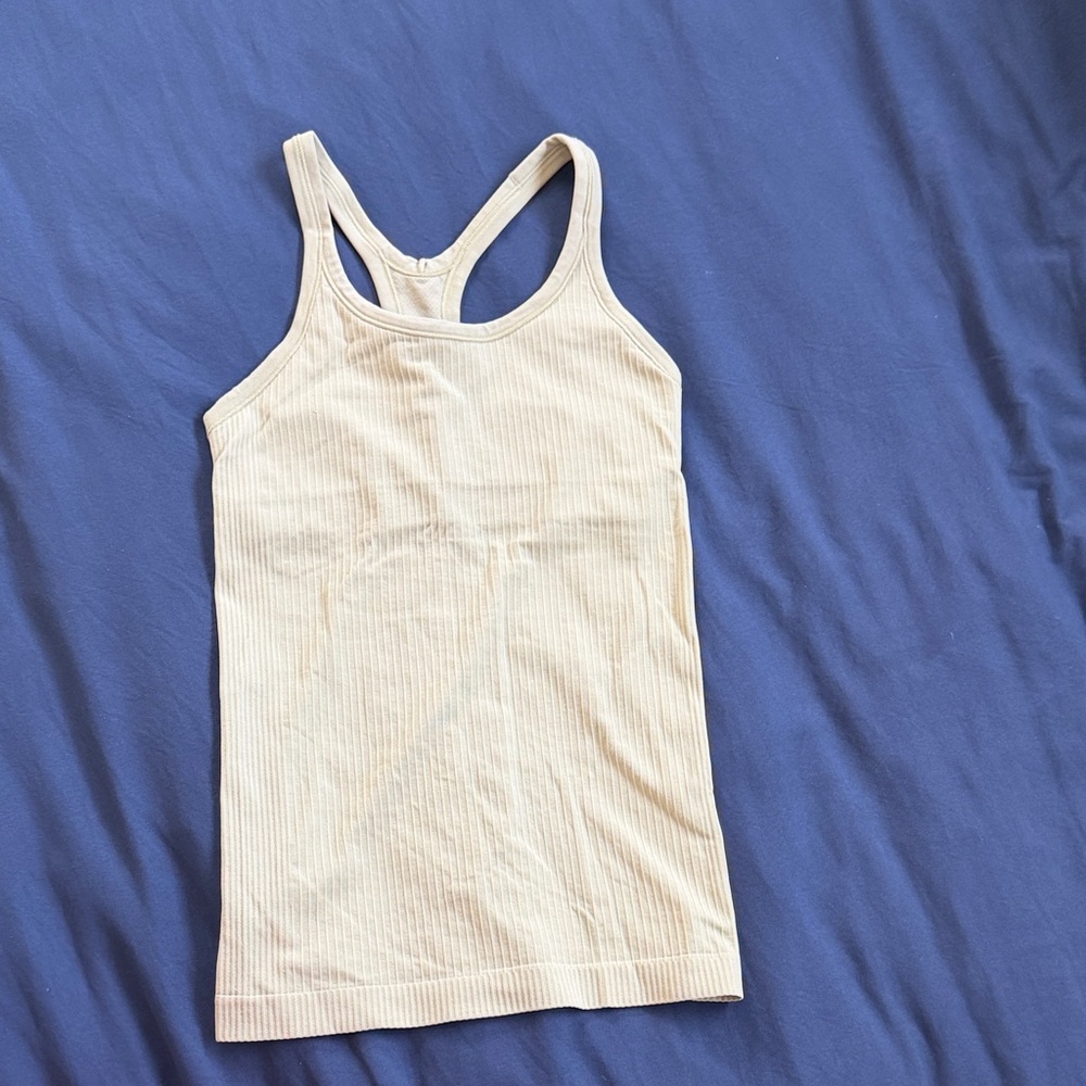 Lululemon Racerback waist length ribbed Tank Top